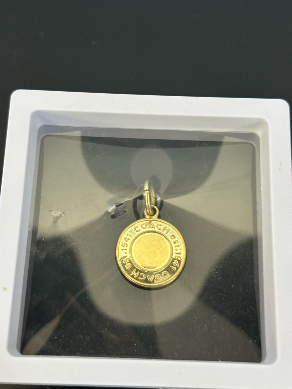 Coach vintage gold coin